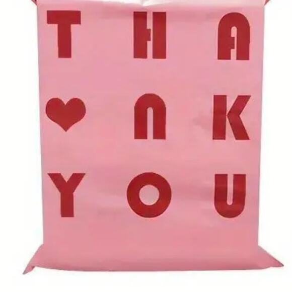 20 Durable Waterproof Poly Mailers w/ "Thank You" Heart Design 6.69x 11.8 ❤️ - Picture 5 of 5